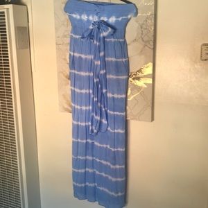 Strapless Hawaiian dress